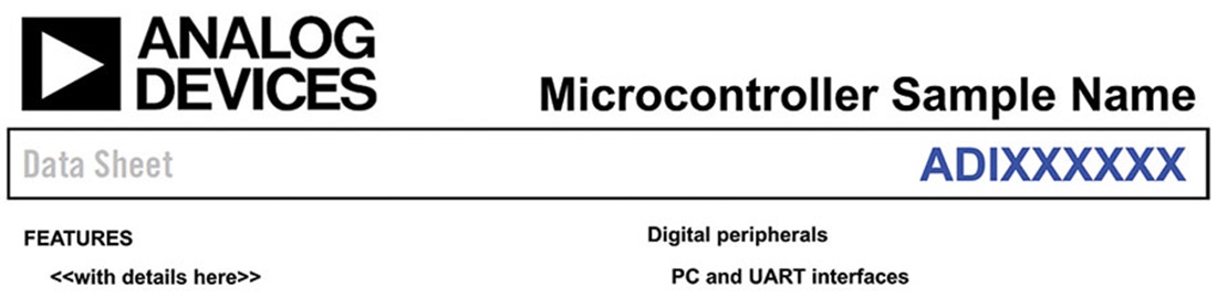 微控制器数据手册